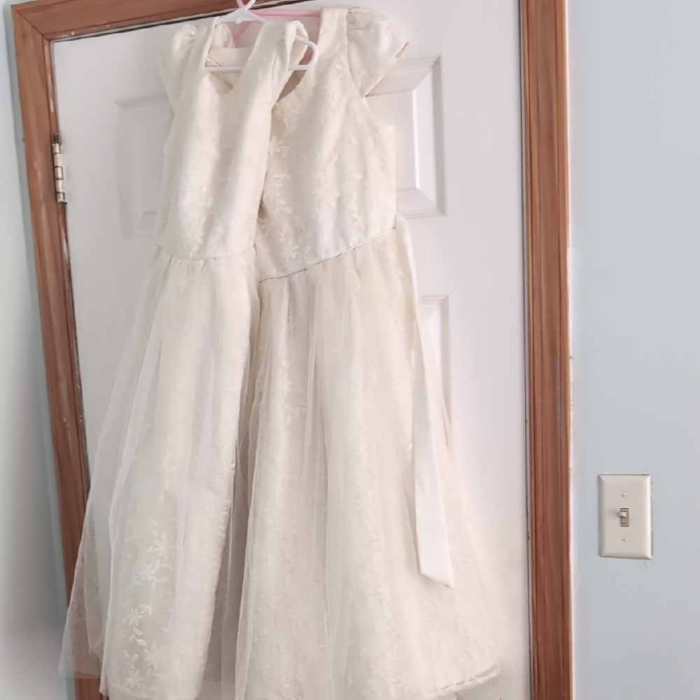 Elegant White Kids Dress